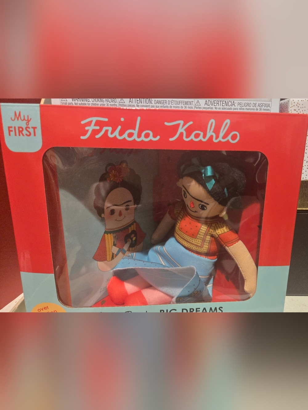 Plush Doll - Blue & Red Kids Toy